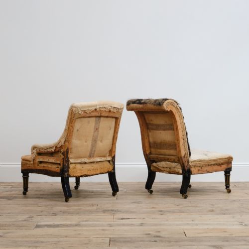 PAIR OF SLIPPER CHAIRS ATTRIBUTED TO GILLOWS - ADDITIONAL PHOTO 3