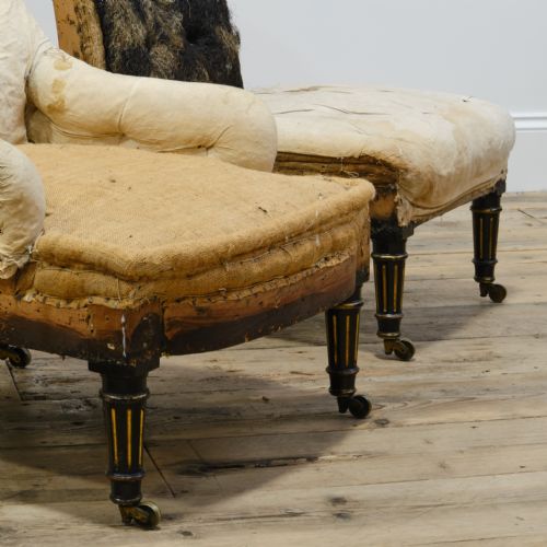 PAIR OF SLIPPER CHAIRS ATTRIBUTED TO GILLOWS - ADDITIONAL PHOTO 4