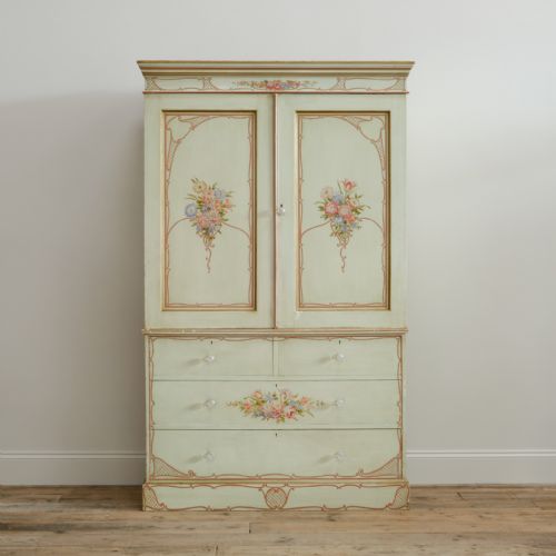 19TH CENTURY MAPLE CO LINEN PRESS - ADDITIONAL PHOTO 1