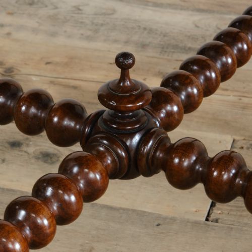 19TH CENTURY OVAL BOBBIN CENTRE TABLE - ADDITIONAL PHOTO 4