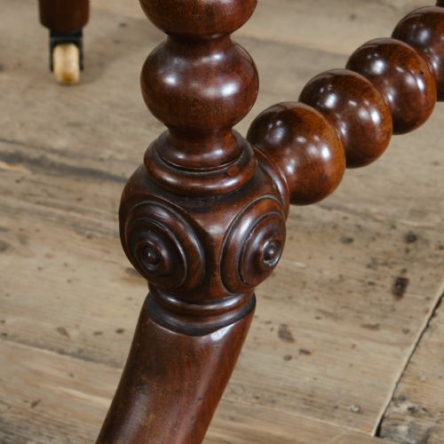 19TH CENTURY OVAL BOBBIN CENTRE TABLE - ADDITIONAL PHOTO 5