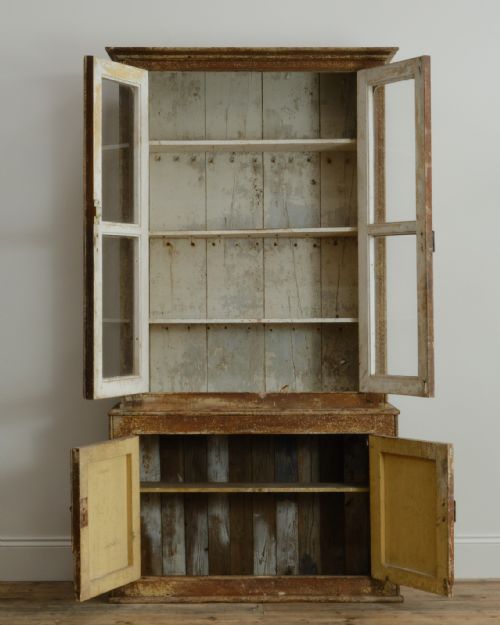 19TH CENTURY GLAZED CABINET IN PAINT - ADDITIONAL PHOTO 4