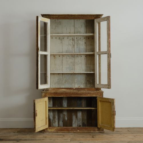 19TH CENTURY GLAZED CABINET IN PAINT - ADDITIONAL PHOTO 5