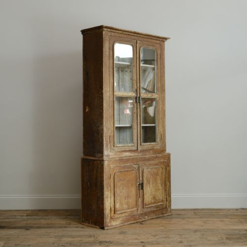 19TH CENTURY GLAZED CABINET IN PAINT - ADDITIONAL PHOTO 6
