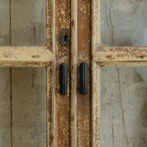 19TH CENTURY GLAZED CABINET IN PAINT - ADDITIONAL PHOTO 13