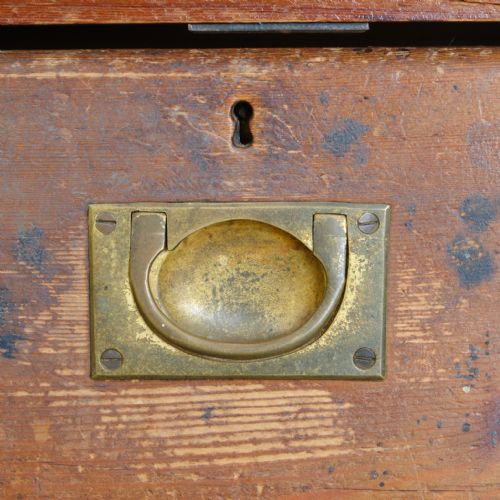 ANTIQUE COUNTRY HOUSE PINE PEDESTAL DESK HOLKHAM HALL - ADDITIONAL PHOTO 14