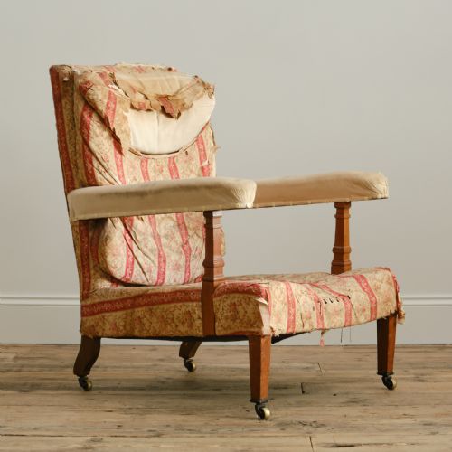 HOWARD AND SONS OPEN ARMCHAIR - ADDITIONAL PHOTO 1