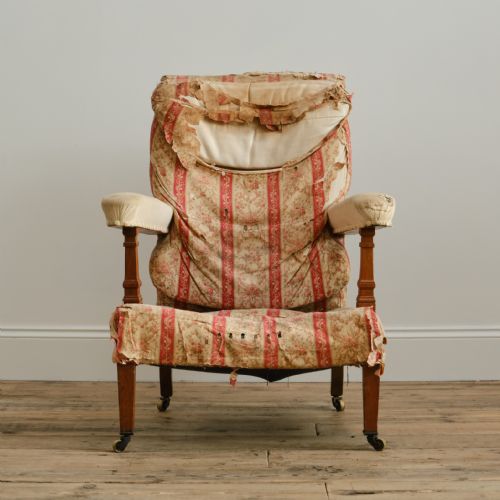 HOWARD AND SONS OPEN ARMCHAIR - ADDITIONAL PHOTO 2