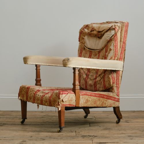 HOWARD AND SONS OPEN ARMCHAIR - ADDITIONAL PHOTO 3