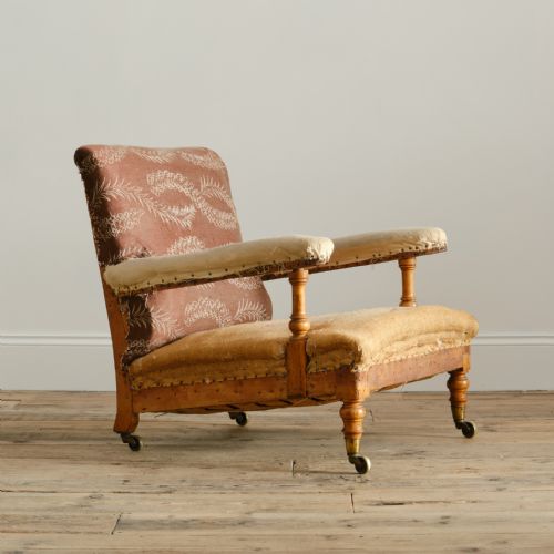 19TH CENTURY HOWARD SONS OPEN ARMCHAIR - ADDITIONAL PHOTO 1
