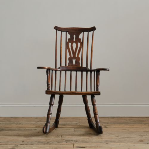 LATE 18TH CENTURY THAMES VALLEY ROCKING WINDSOR CHAIR - ADDITIONAL PHOTO 2