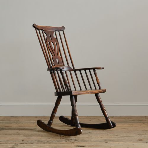 LATE 18TH CENTURY THAMES VALLEY ROCKING WINDSOR CHAIR - ADDITIONAL PHOTO 3