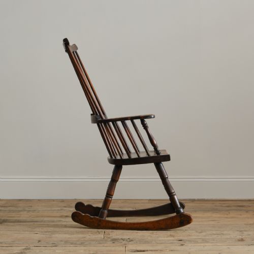 LATE 18TH CENTURY THAMES VALLEY ROCKING WINDSOR CHAIR - ADDITIONAL PHOTO 4