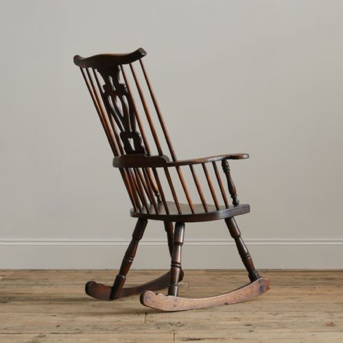 LATE 18TH CENTURY THAMES VALLEY ROCKING WINDSOR CHAIR - ADDITIONAL PHOTO 5