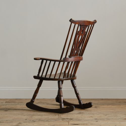 LATE 18TH CENTURY THAMES VALLEY ROCKING WINDSOR CHAIR - ADDITIONAL PHOTO 6