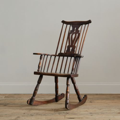 LATE 18TH CENTURY THAMES VALLEY ROCKING WINDSOR CHAIR - ADDITIONAL PHOTO 7