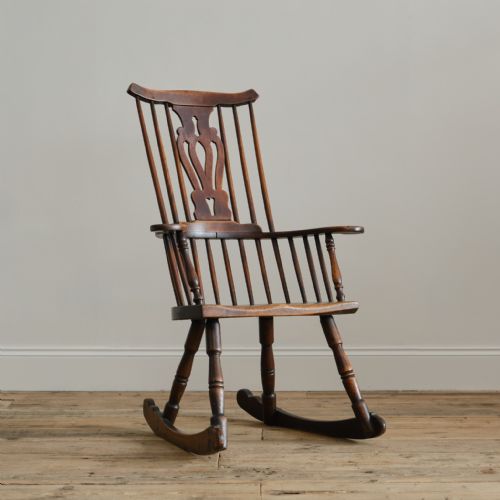 LATE 18TH CENTURY THAMES VALLEY ROCKING WINDSOR CHAIR - ADDITIONAL PHOTO 8