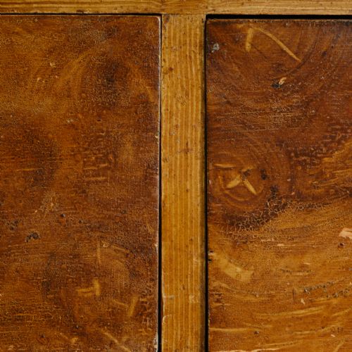 ANTIQUE PINE CHEST OF DRAWERS IN ORIGINAL SIMULATED OAK PAINT - ADDITIONAL PHOTO 10