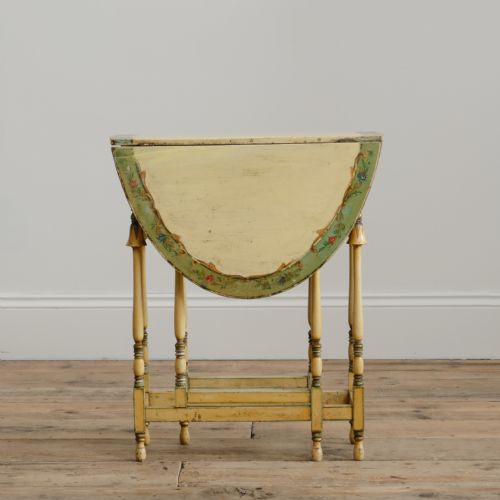 HAND PAINTED SUTHERLAND GATELEG TABLE - ADDITIONAL PHOTO 2