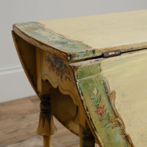 HAND PAINTED SUTHERLAND GATELEG TABLE - ADDITIONAL PHOTO 4