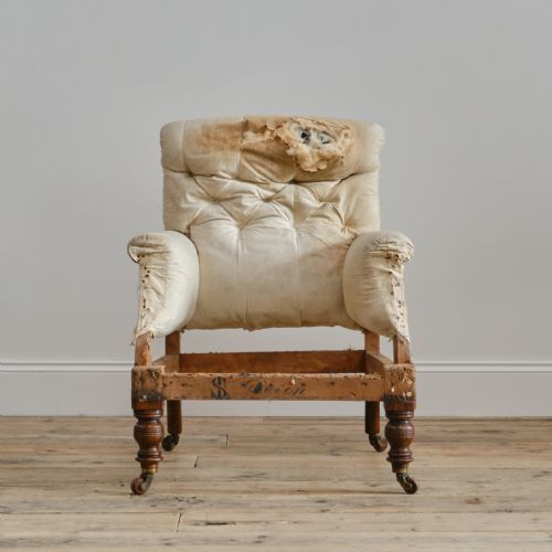 19TH CENTURY COUNTRY HOUSE ARMCHAIR - ADDITIONAL PHOTO 1