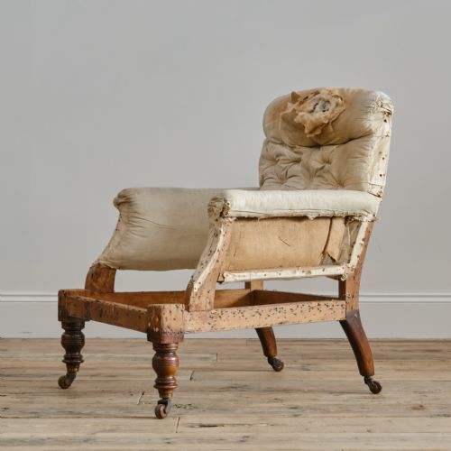 19TH CENTURY COUNTRY HOUSE ARMCHAIR - ADDITIONAL PHOTO 2