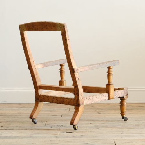 19TH CENTURY GILLOWS OPEN ARMCHAIR FRAME - ADDITIONAL PHOTO 3