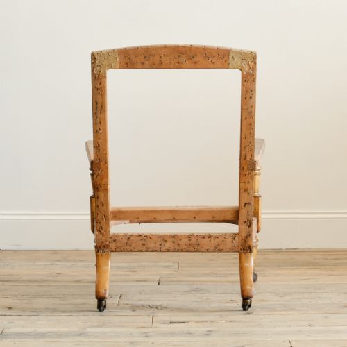 19TH CENTURY GILLOWS OPEN ARMCHAIR FRAME - ADDITIONAL PHOTO 5