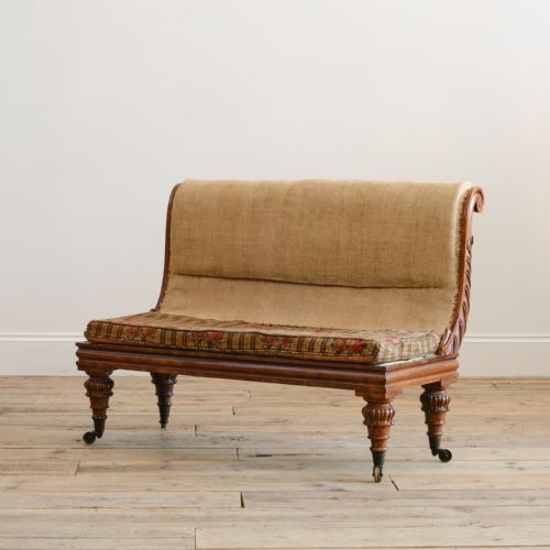 william iv rosewood bench sofa - CATEGORY: ANTIQUE SOFAS - DATED REGENCY