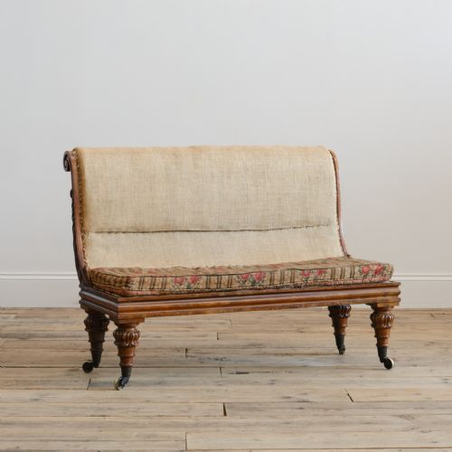 WILLIAM IV ROSEWOOD BENCH SOFA - ADDITIONAL PHOTO 2
