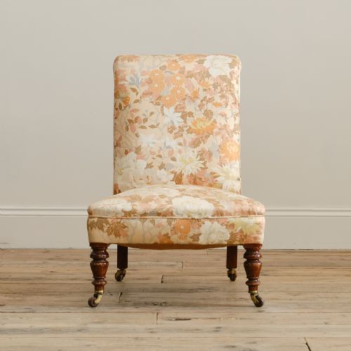 19TH CENTURY JAS SHOOLBRED SLIPPER CHAIR - ADDITIONAL PHOTO 1