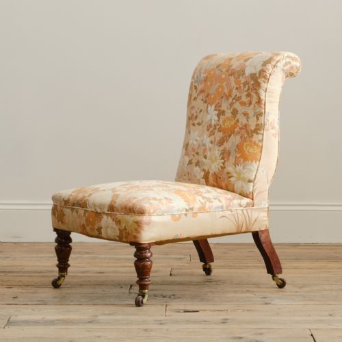 19TH CENTURY JAS SHOOLBRED SLIPPER CHAIR - ADDITIONAL PHOTO 2