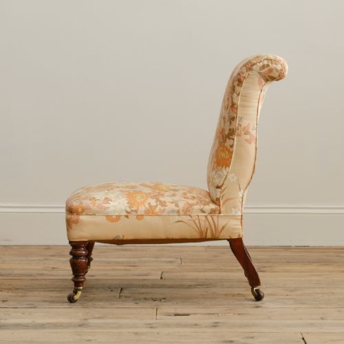 19TH CENTURY JAS SHOOLBRED SLIPPER CHAIR - ADDITIONAL PHOTO 3