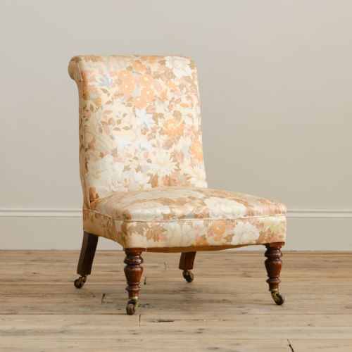 19TH CENTURY JAS SHOOLBRED SLIPPER CHAIR - ADDITIONAL PHOTO 6