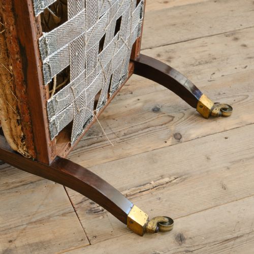 MID 19TH CENTURY ROSEWOOD OPEN ARMCHAIR C1840 - ADDITIONAL PHOTO 12