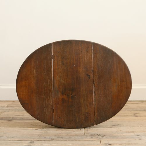 ANTIQUE OVAL BOBBIN DROP LEAF TABLE - ADDITIONAL PHOTO 5