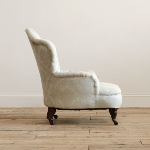 19TH CENTURY IRON BACK ARMCHAIR - ADDITIONAL PHOTO 2