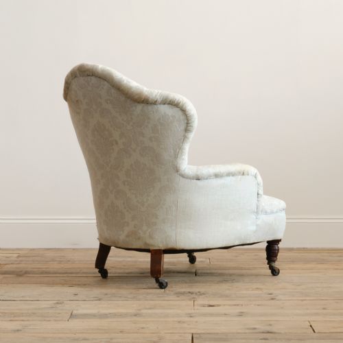 19TH CENTURY IRON BACK ARMCHAIR - ADDITIONAL PHOTO 3