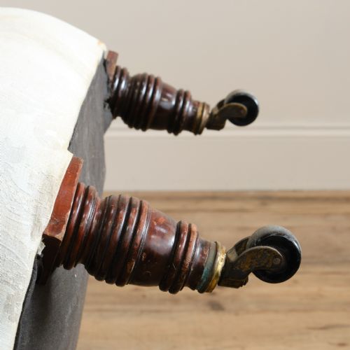19TH CENTURY IRON BACK ARMCHAIR - ADDITIONAL PHOTO 5