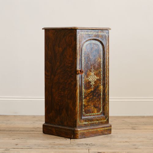 19TH CENTURY GRAINED BEDSIDE CUPBOARD - ADDITIONAL PHOTO 1