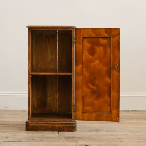 19TH CENTURY GRAINED BEDSIDE CUPBOARD - ADDITIONAL PHOTO 5