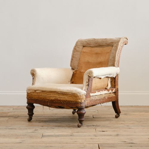 19TH CENTURY COUNTRY HOUSE ARMCHAIR - ADDITIONAL PHOTO 4