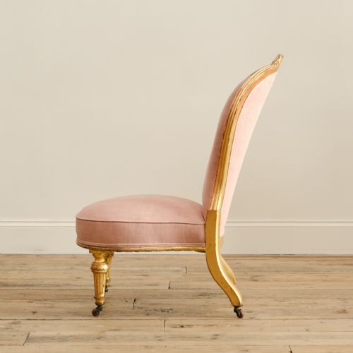 19TH CENTURY GILTWOOD SLIPPER CHAIR ATTRIBUTED TO LAMB OF MANCHESTER - ADDITIONAL PHOTO 3