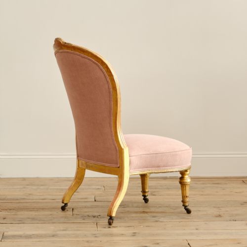 19TH CENTURY GILTWOOD SLIPPER CHAIR ATTRIBUTED TO LAMB OF MANCHESTER - ADDITIONAL PHOTO 6