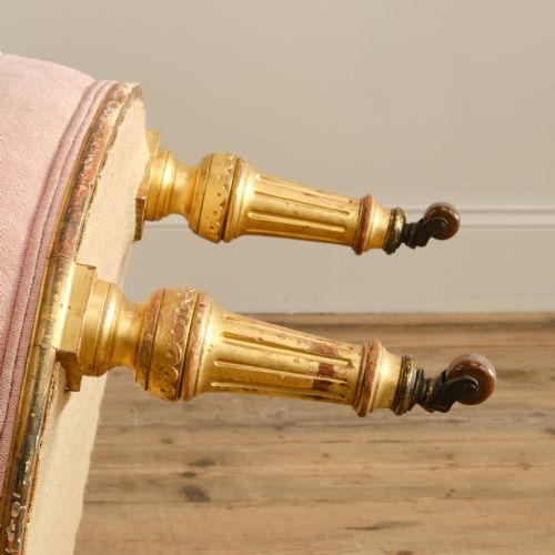 19TH CENTURY GILTWOOD SLIPPER CHAIR ATTRIBUTED TO LAMB OF MANCHESTER - ADDITIONAL PHOTO 7