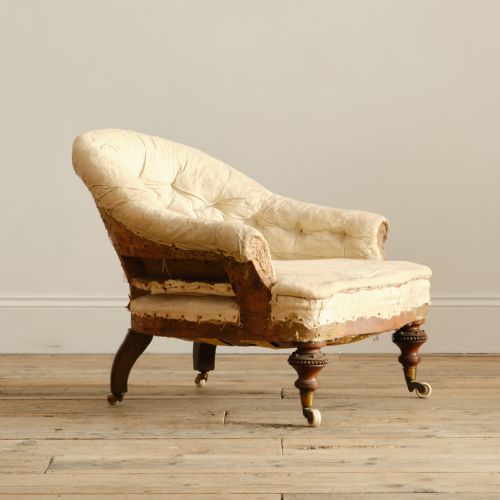 19TH CENTURY TUB ARMCHAIR BY MACKENZIE MITCHELL EDINBURGH - ADDITIONAL PHOTO 2
