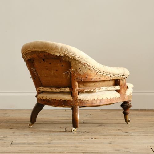 19TH CENTURY TUB ARMCHAIR BY MACKENZIE MITCHELL EDINBURGH - ADDITIONAL PHOTO 4