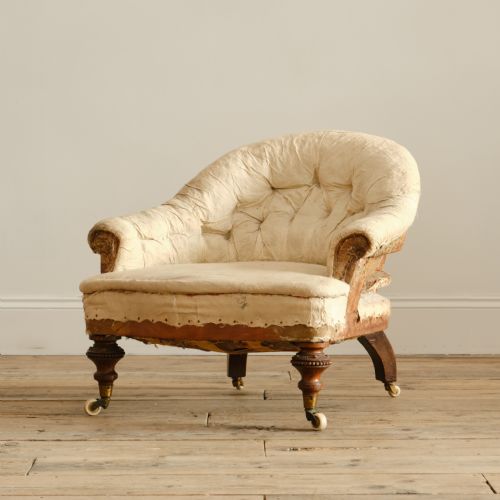 19TH CENTURY TUB ARMCHAIR BY MACKENZIE MITCHELL EDINBURGH - ADDITIONAL PHOTO 6