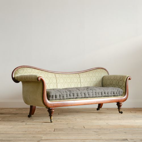 LARGE 19TH CENTURY COUNTRY HOUSE SOFA C1840 - ADDITIONAL PHOTO 1