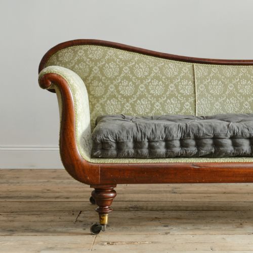 LARGE 19TH CENTURY COUNTRY HOUSE SOFA C1840 - ADDITIONAL PHOTO 4